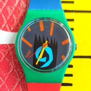 Swatch watch GAMBELA LG102 1986 Standard Ladies rare Swiss made New old stock